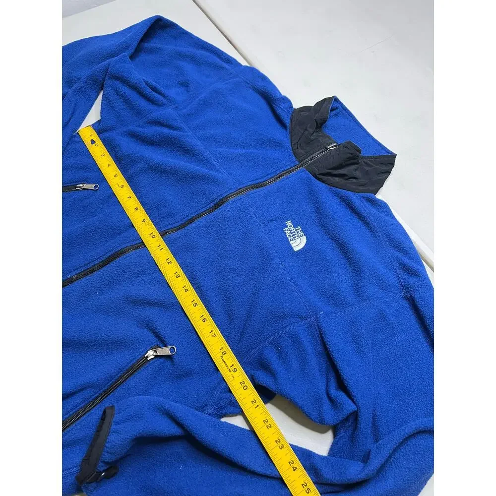 Vintage 90s The North‎ Face Sherpa Fleece Blue Jacket Size Medium - outdoors Y2K